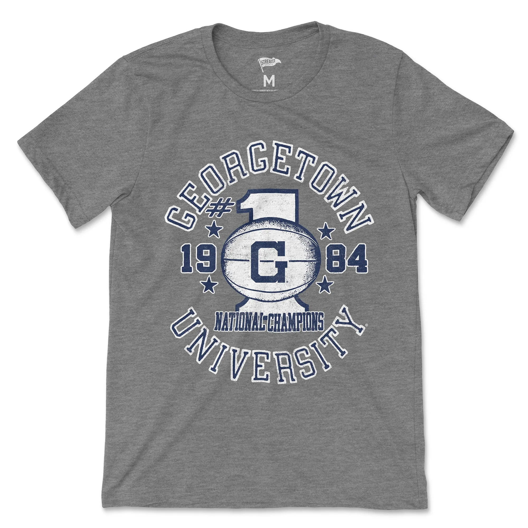 Georgetown Vintage Basketball 1984 National Champions Tee sold by Streaker Sports