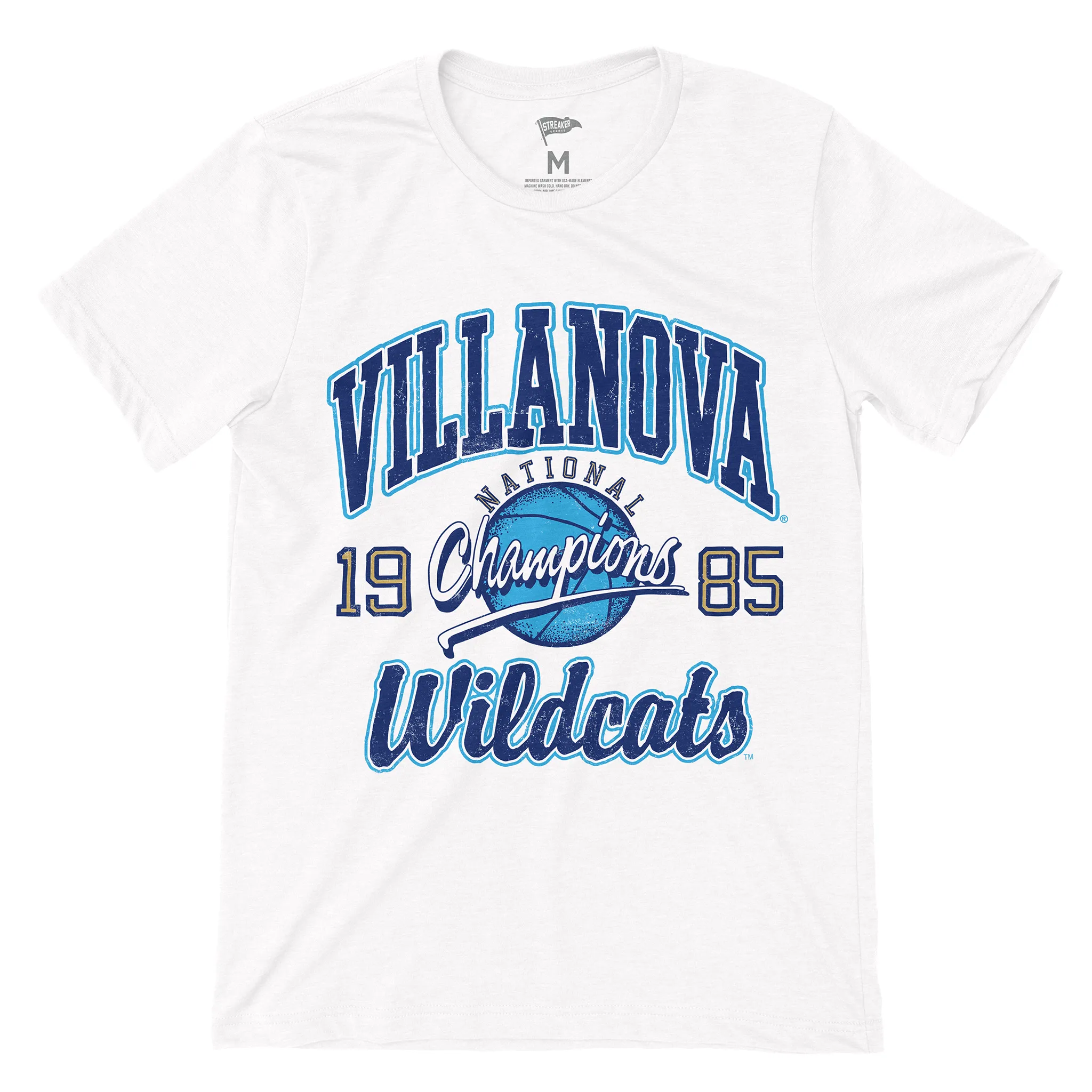 Villanova Vintage 1985 Basketball National Champions Tee sold by Streaker Sports