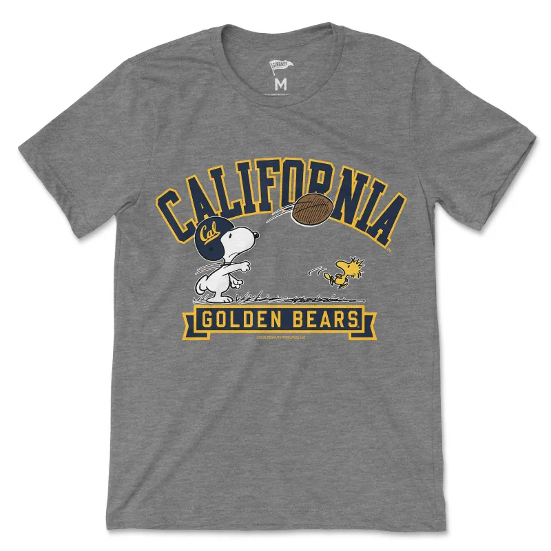 Peanuts x Cal Football Tee sold by Streaker Sports