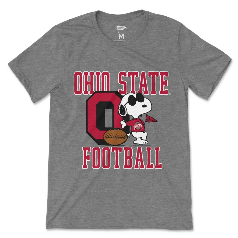 Peanuts x Ohio State Joe Cool Football Tee sold by Streaker Sports