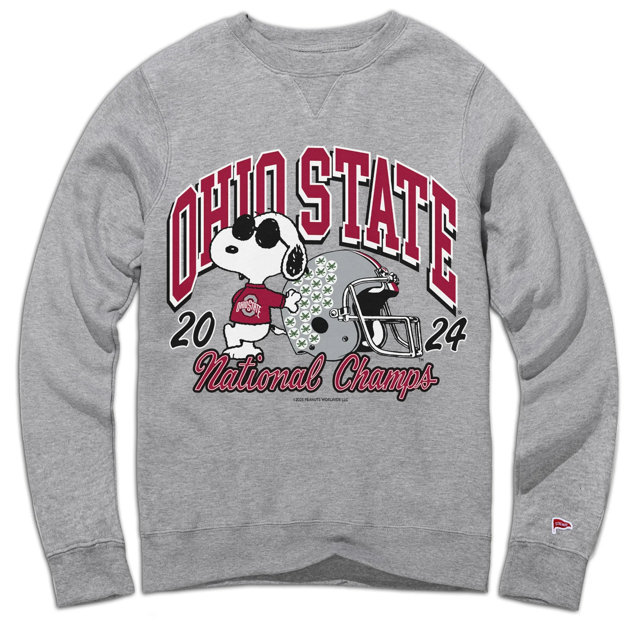 Peanuts x Ohio State 2024 Football National Champs Crewneck Sweatshirt sold by Streaker Sports