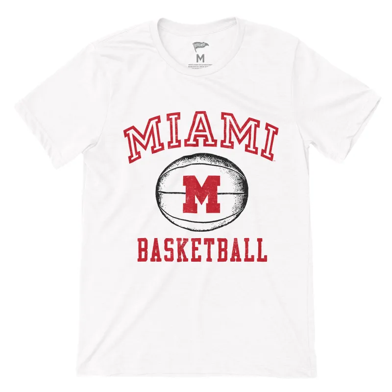Miami University Vintage Basketball Tee sold by Streaker Sports
