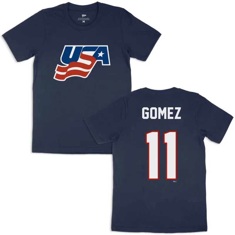 Team USA Scott Gomez Jersey Tee sold by Streaker Sports