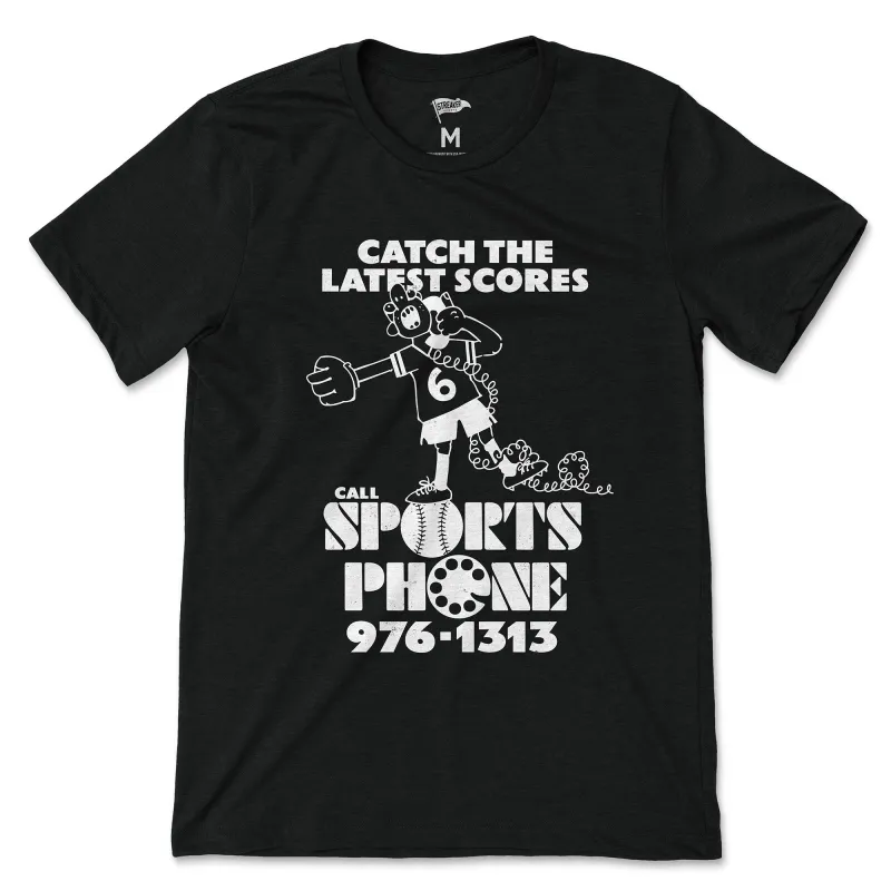 Vintage Sports Phone Tee sold by Streaker Sports