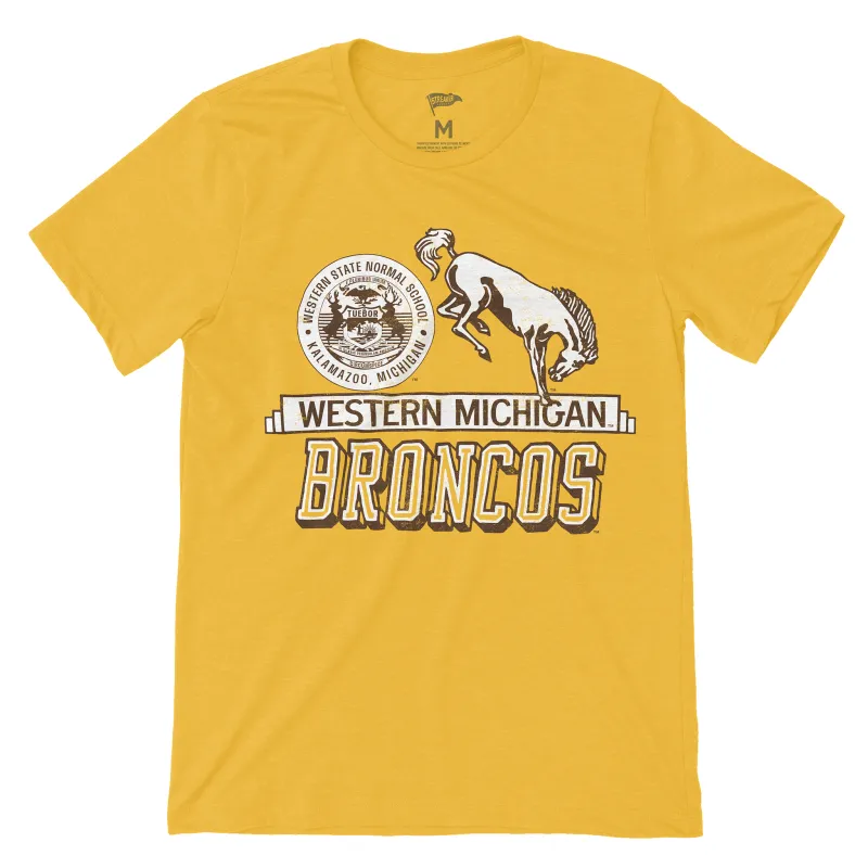 Western Michigan Vintage Campus Tee sold by Streaker Sports