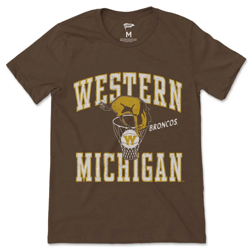 Western Michigan Vintage Basketball Tee sold by Streaker Sports