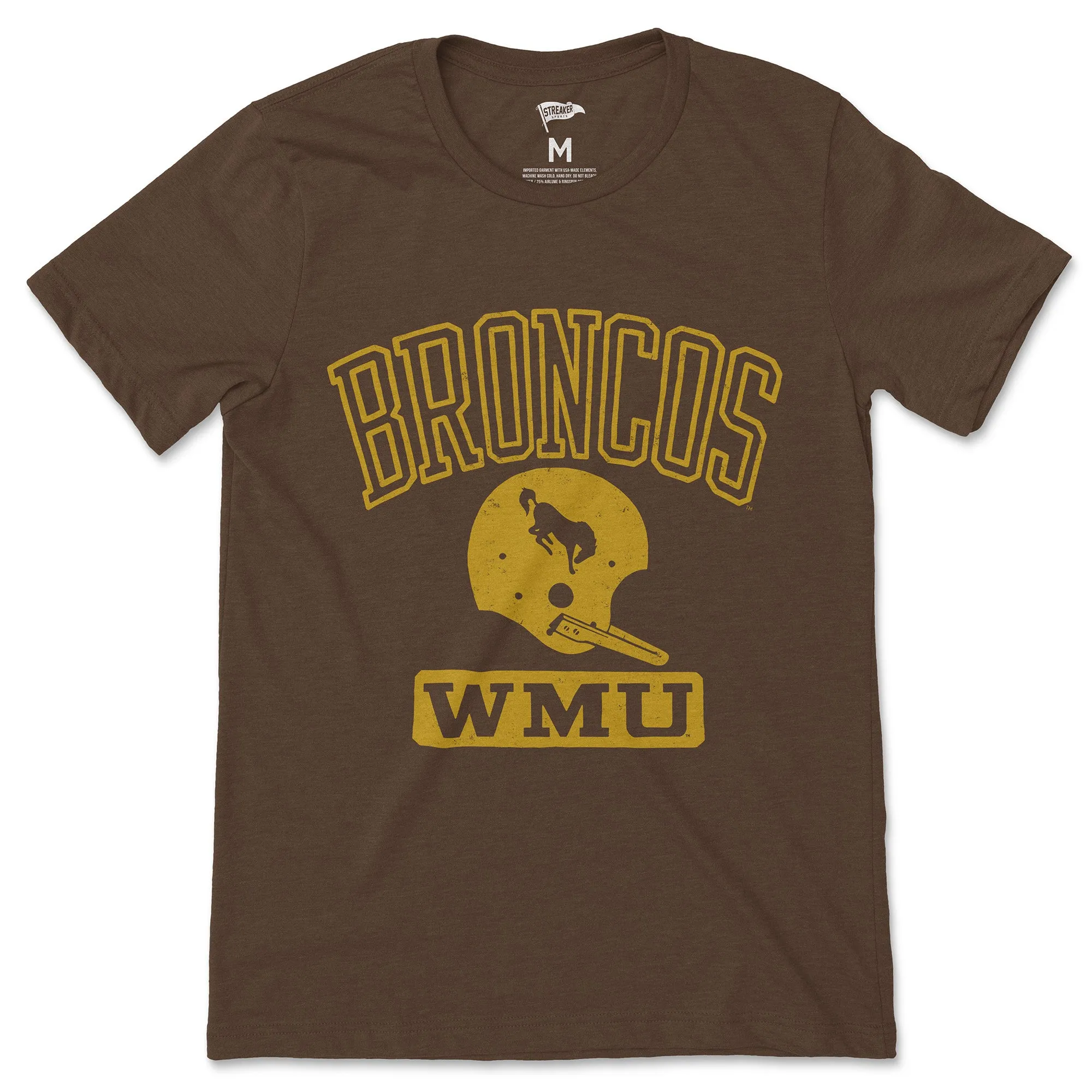 Western Michigan Vintage Football Tee sold by Streaker Sports