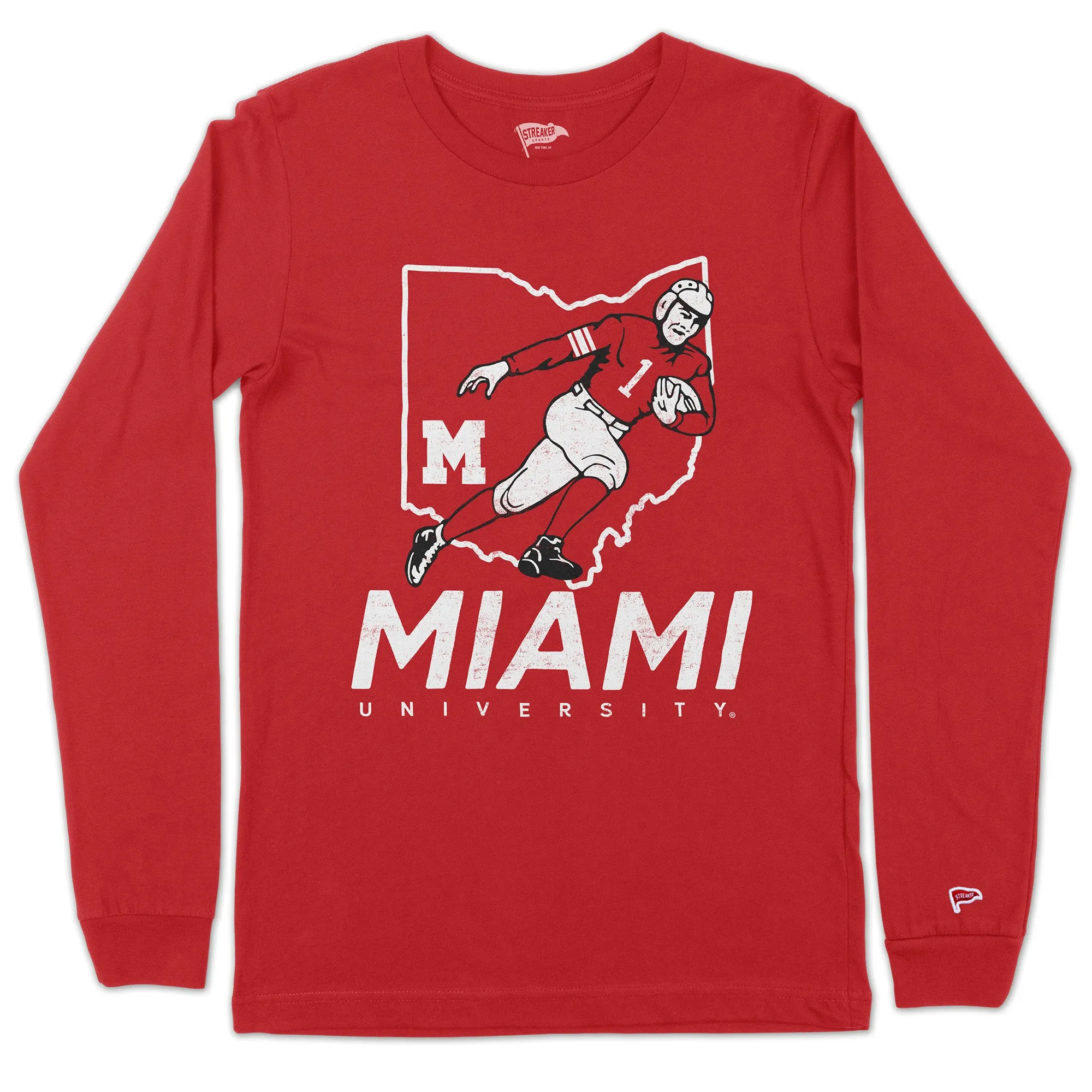 Miami University Vintage Home Territory Football Long Sleeve sold by Streaker Sports
