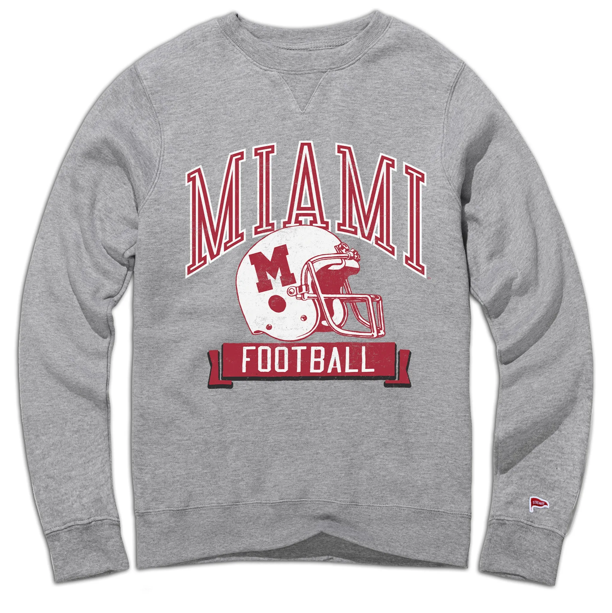 Miami University Vintage Football Crewneck Sweatshirt sold by Streaker Sports