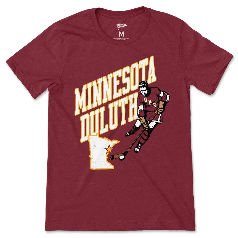Minnesota Duluth Vintage Hockey Tee sold by Streaker Sports