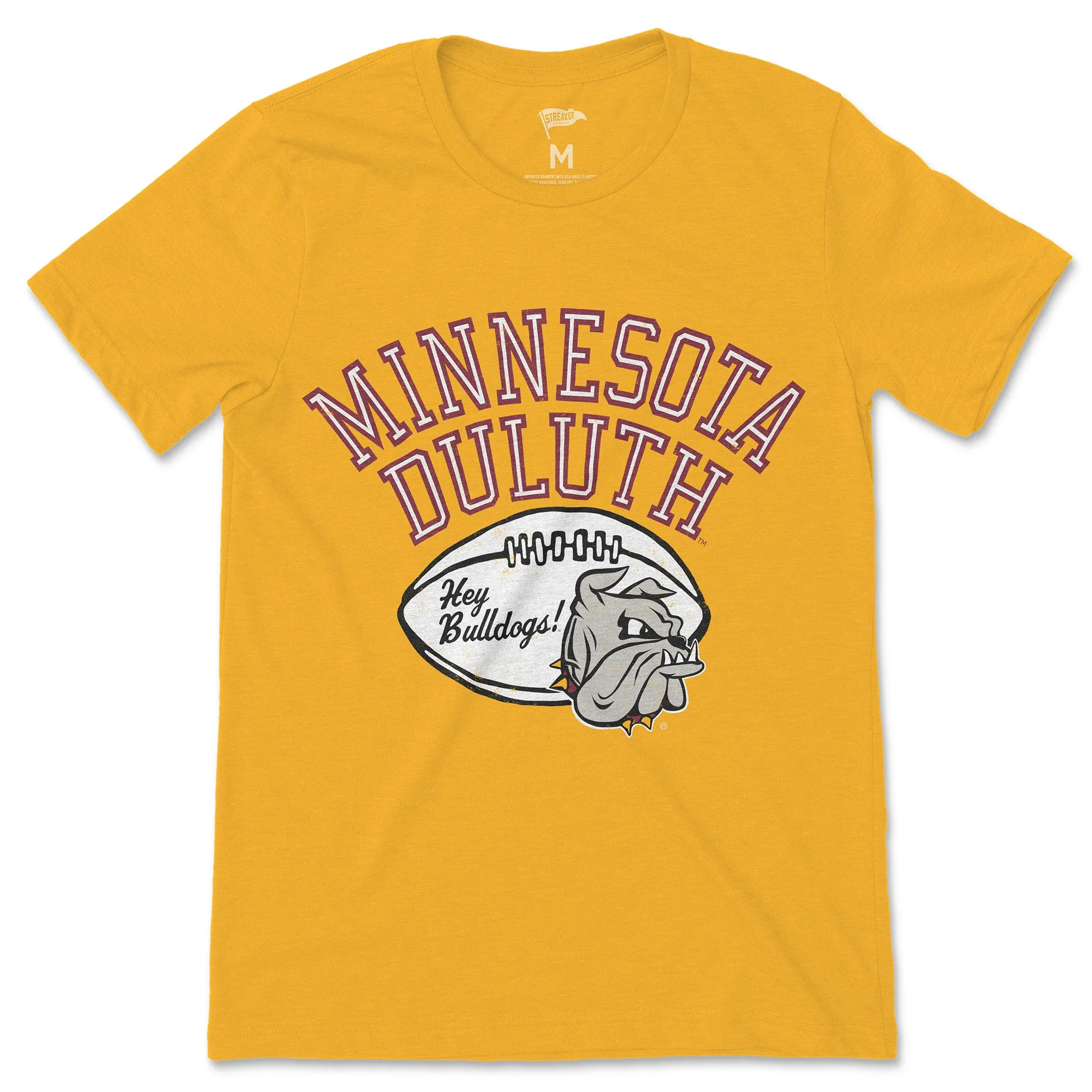 Minnesota Duluth Vintage Football Tee sold by Streaker Sports