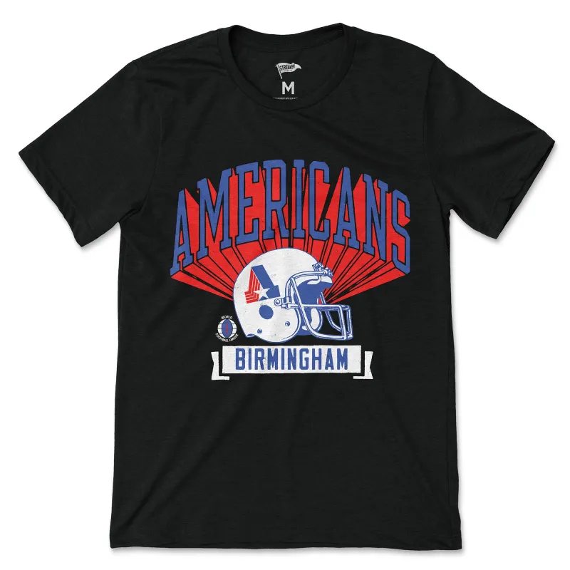 1974 Birmingham Americans Retro Helmet Tee sold by Streaker Sports