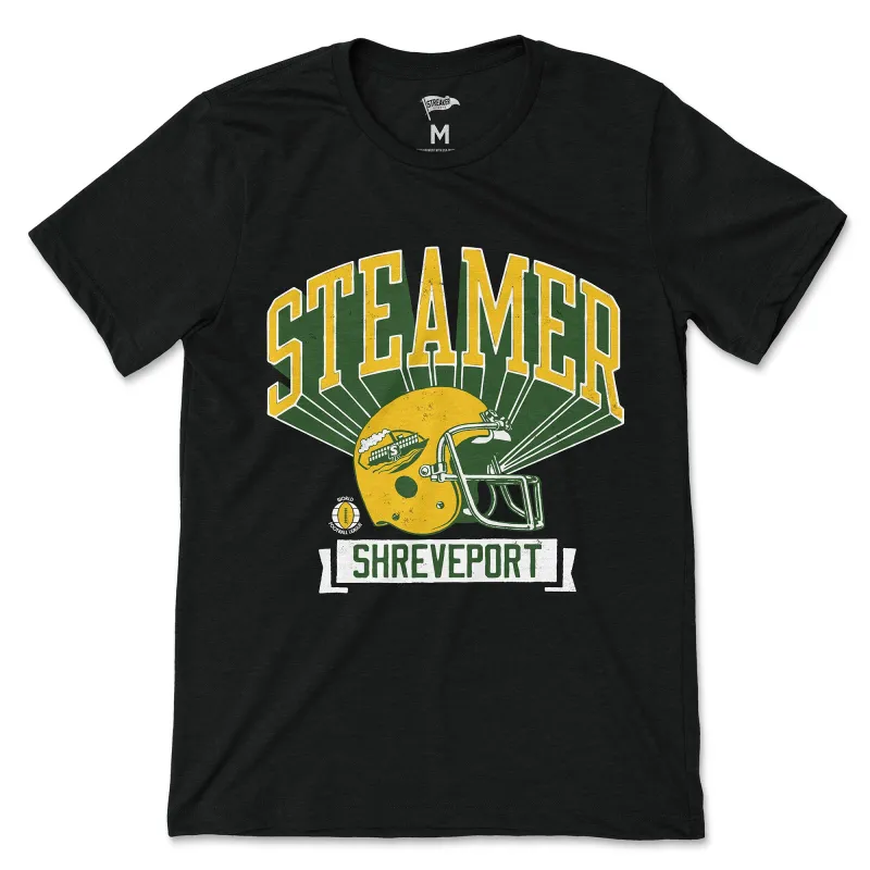 1974 Shreveport Steamer Retro Helmet Tee sold by Streaker Sports