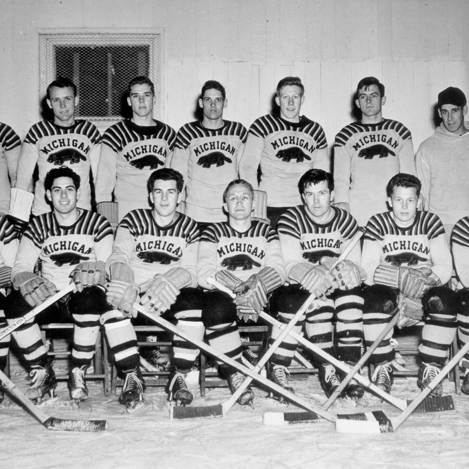 Michigan Vintage 1948 Hockey Hoodie sold by Streaker Sports product image thumbnail 2