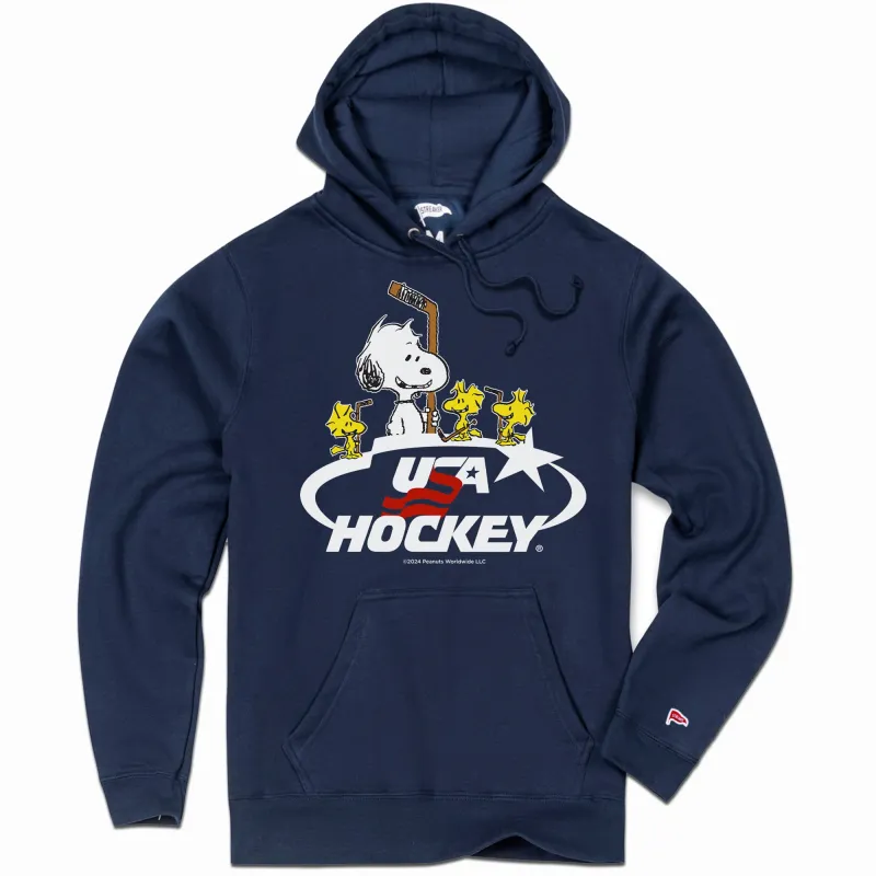 Peanuts x USA Hockey Chiclets Hoodie sold by Streaker Sports
