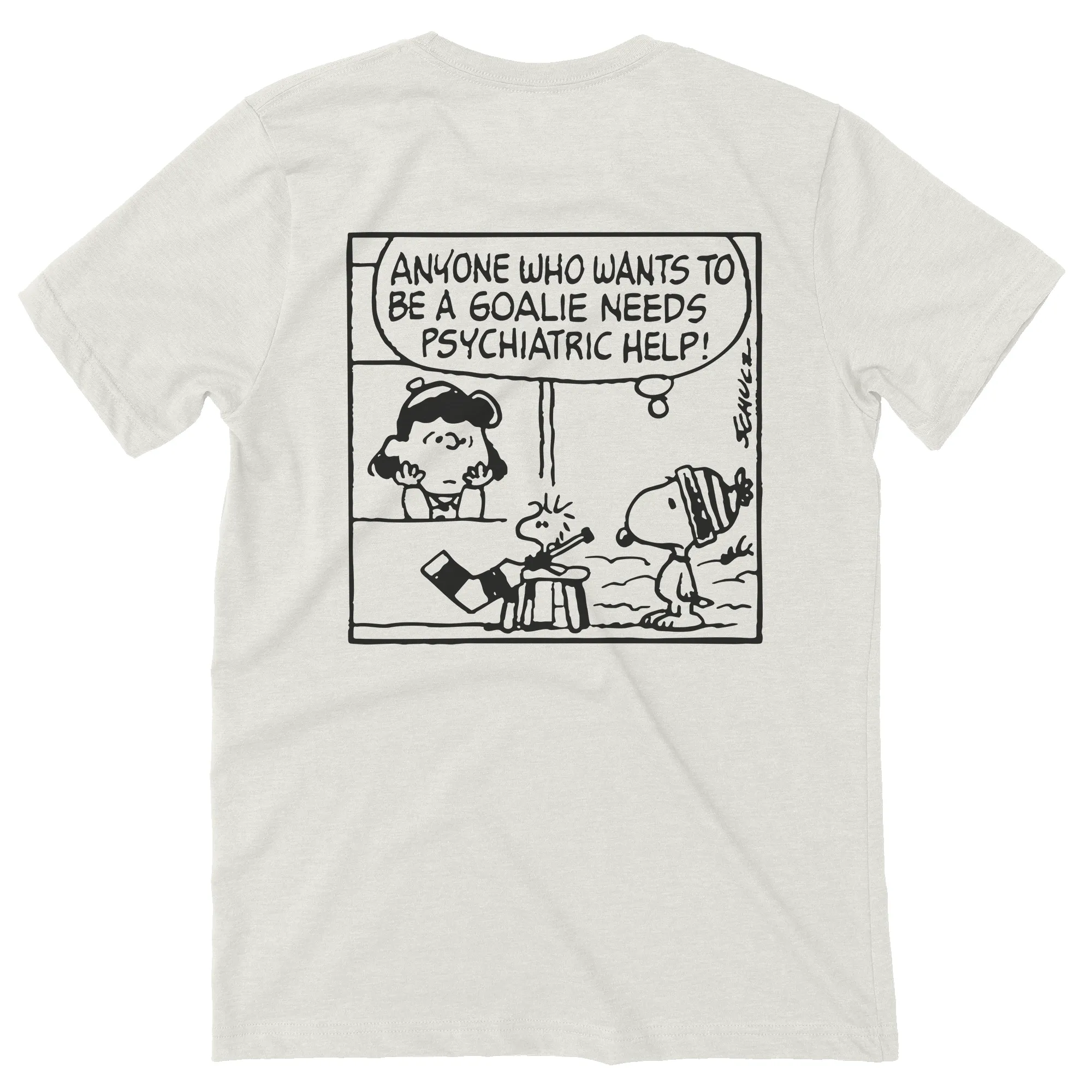 Peanuts x USA Hockey Woodstock Goalie Tee sold by Streaker Sports product image thumbnail 3