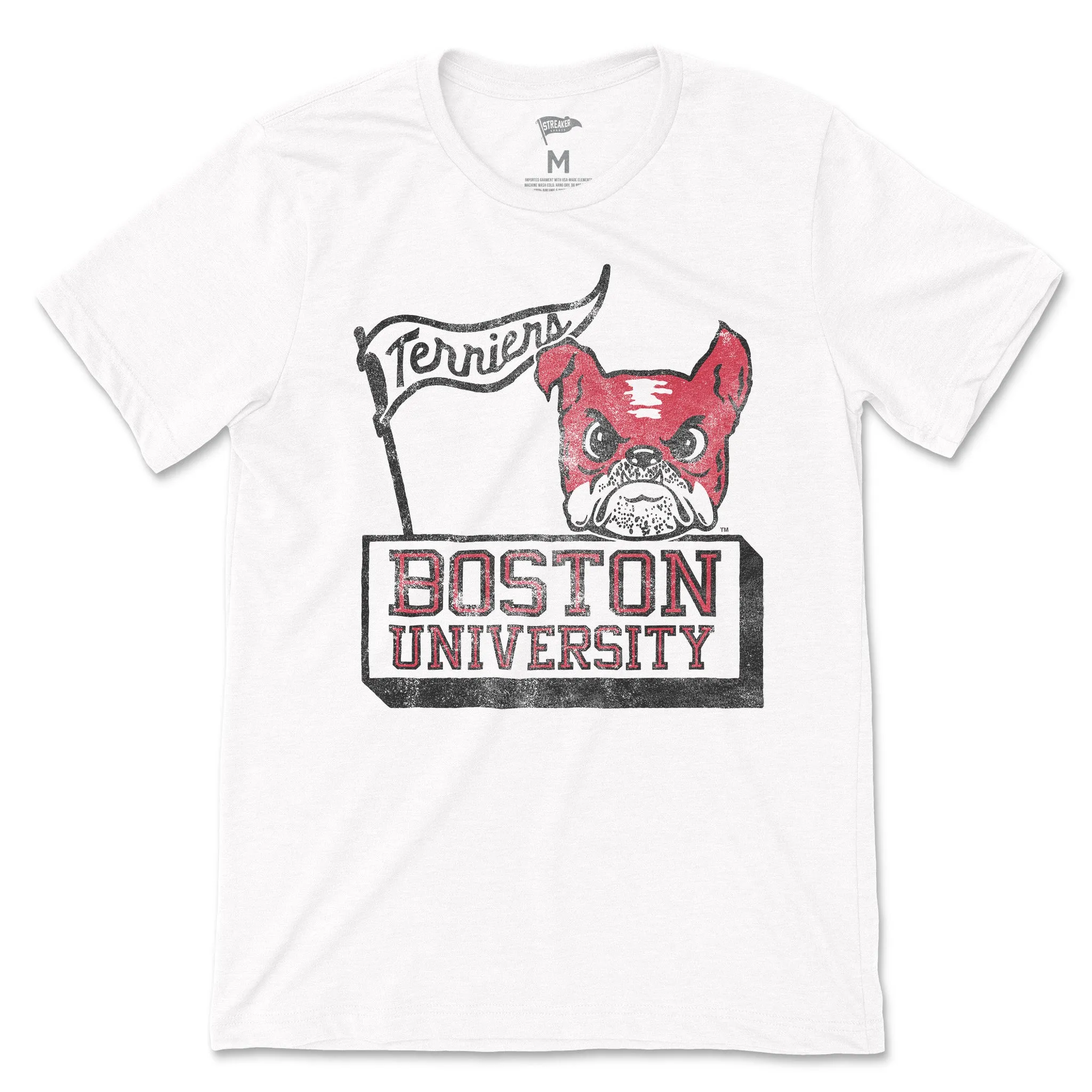 Boston University Vintage Terrier Pride Tee sold by Streaker Sports