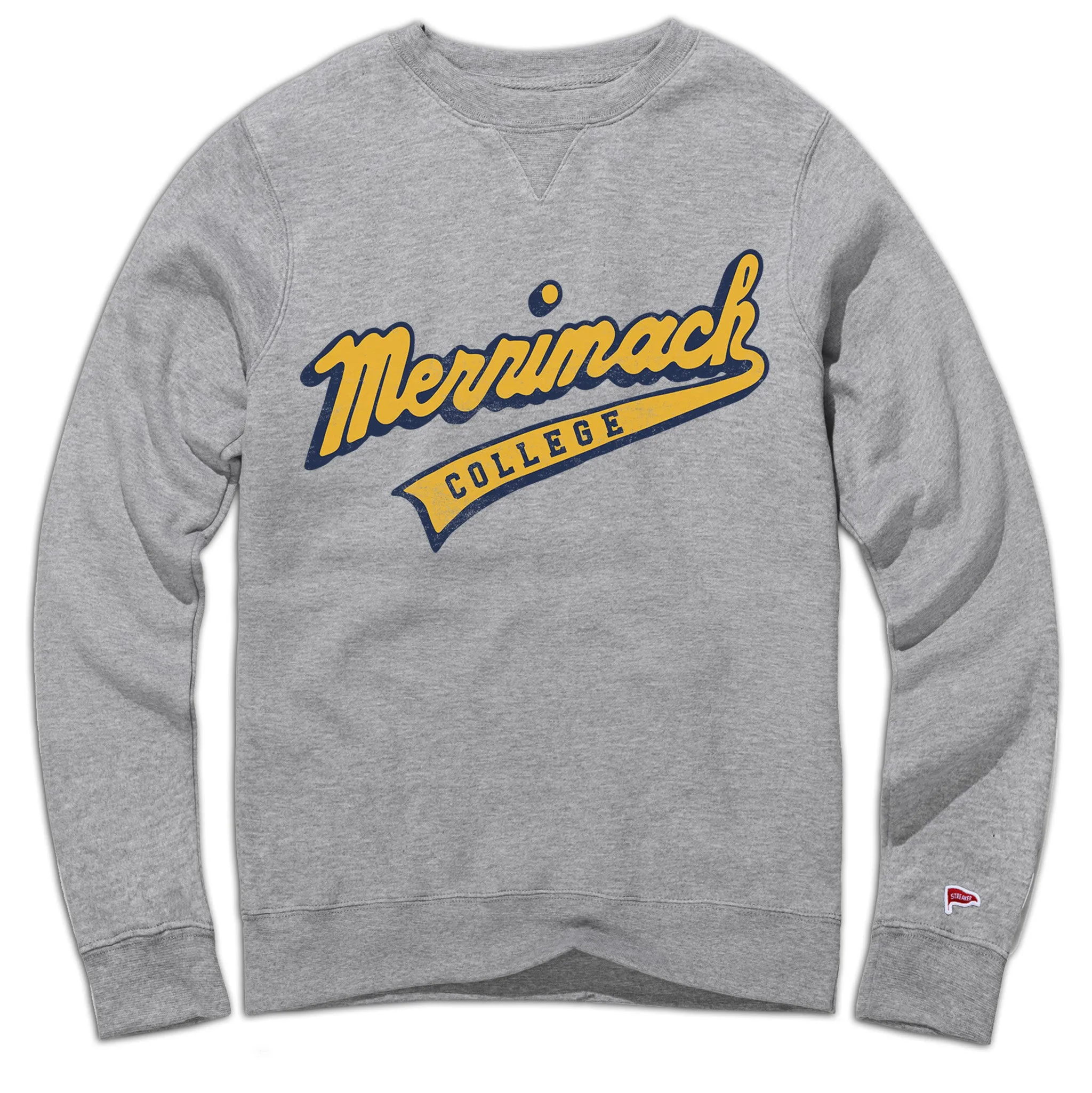 Merrimack Vintage Script Crewneck Sweatshirt sold by Streaker Sports