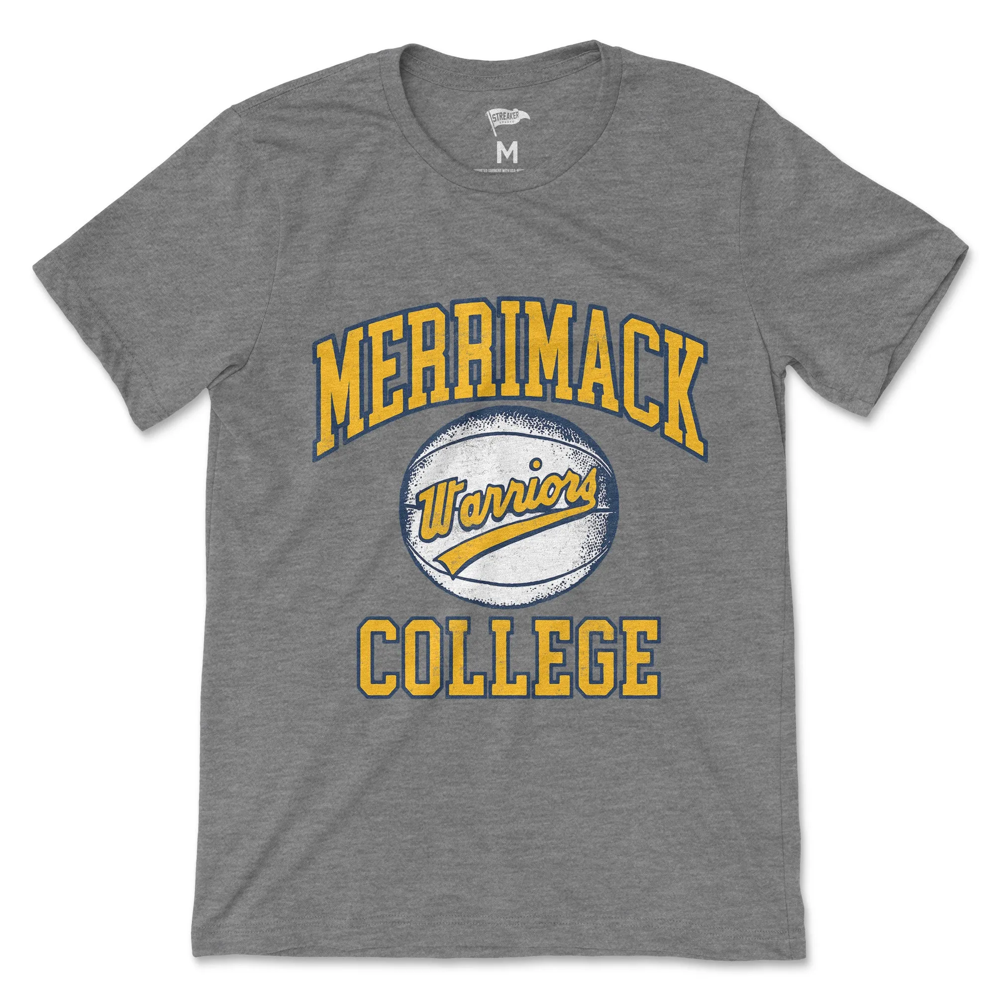 Merrimack Vintage Basketball Tee sold by Streaker Sports
