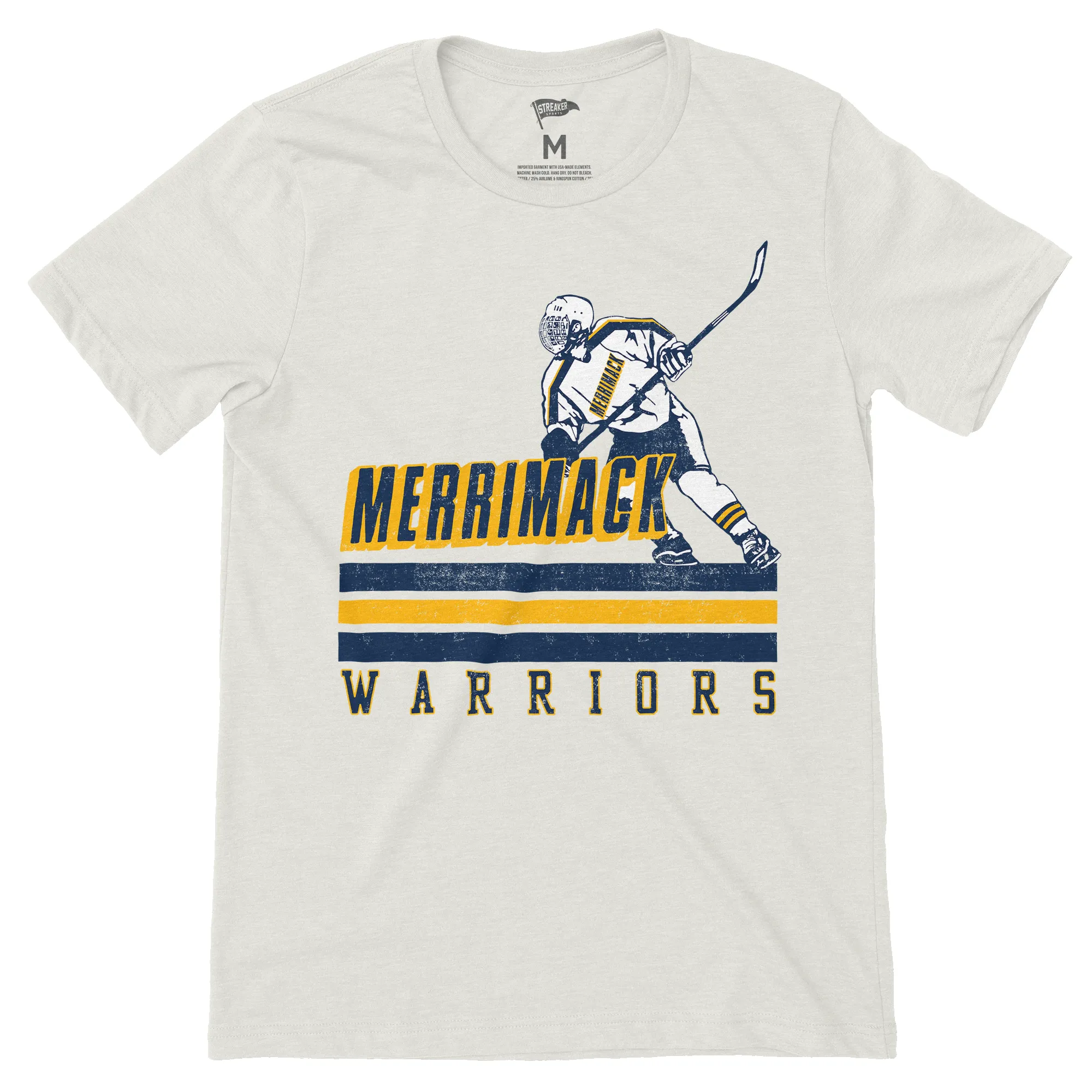 Merrimack Vintage Hockey Tee sold by Streaker Sports