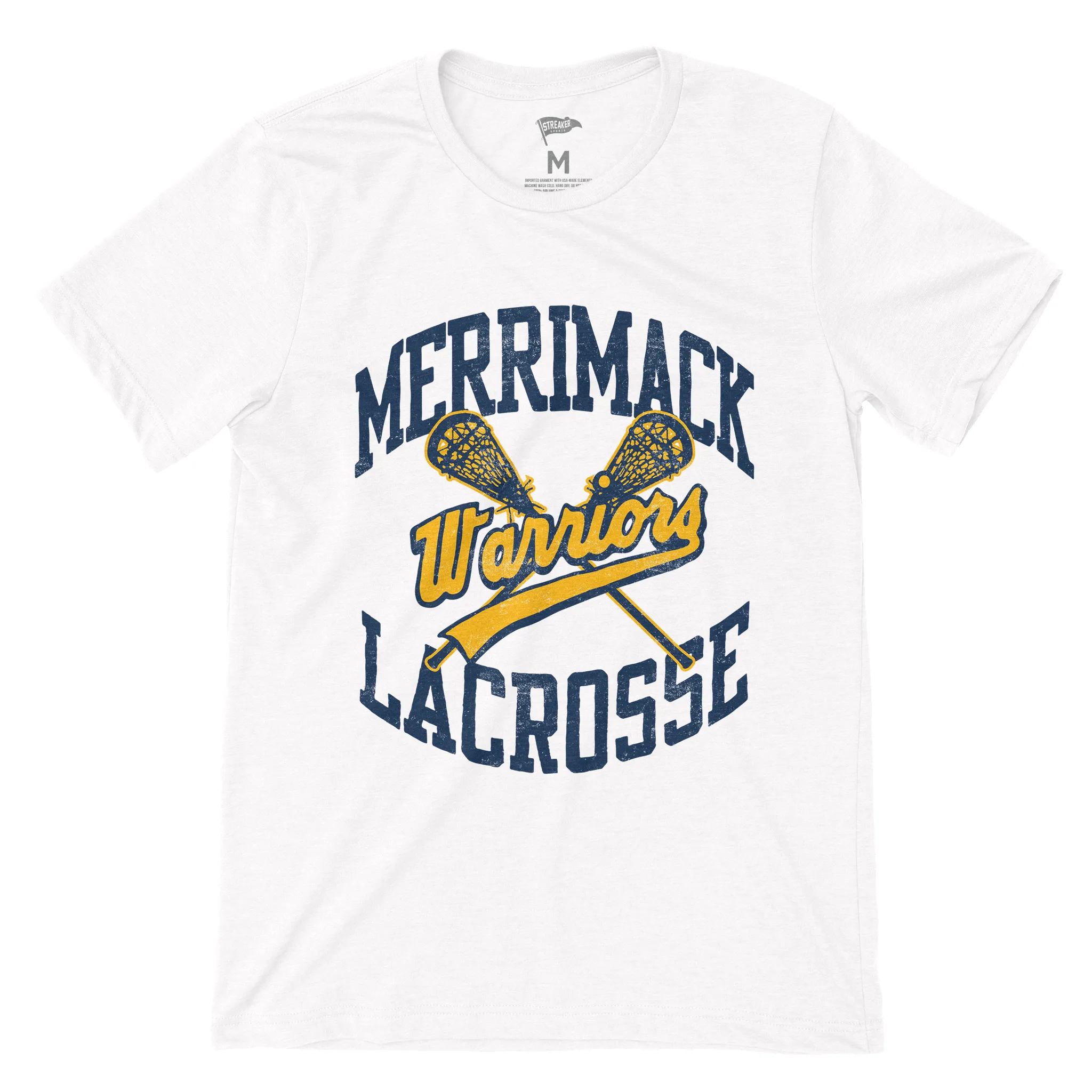Merrimack Vintage Lacrosse Tee sold by Streaker Sports