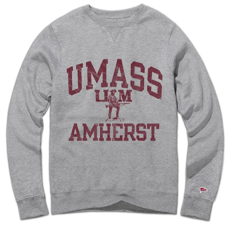 UMass Vintage Campus Crewneck Sweatshirt sold by Streaker Sports