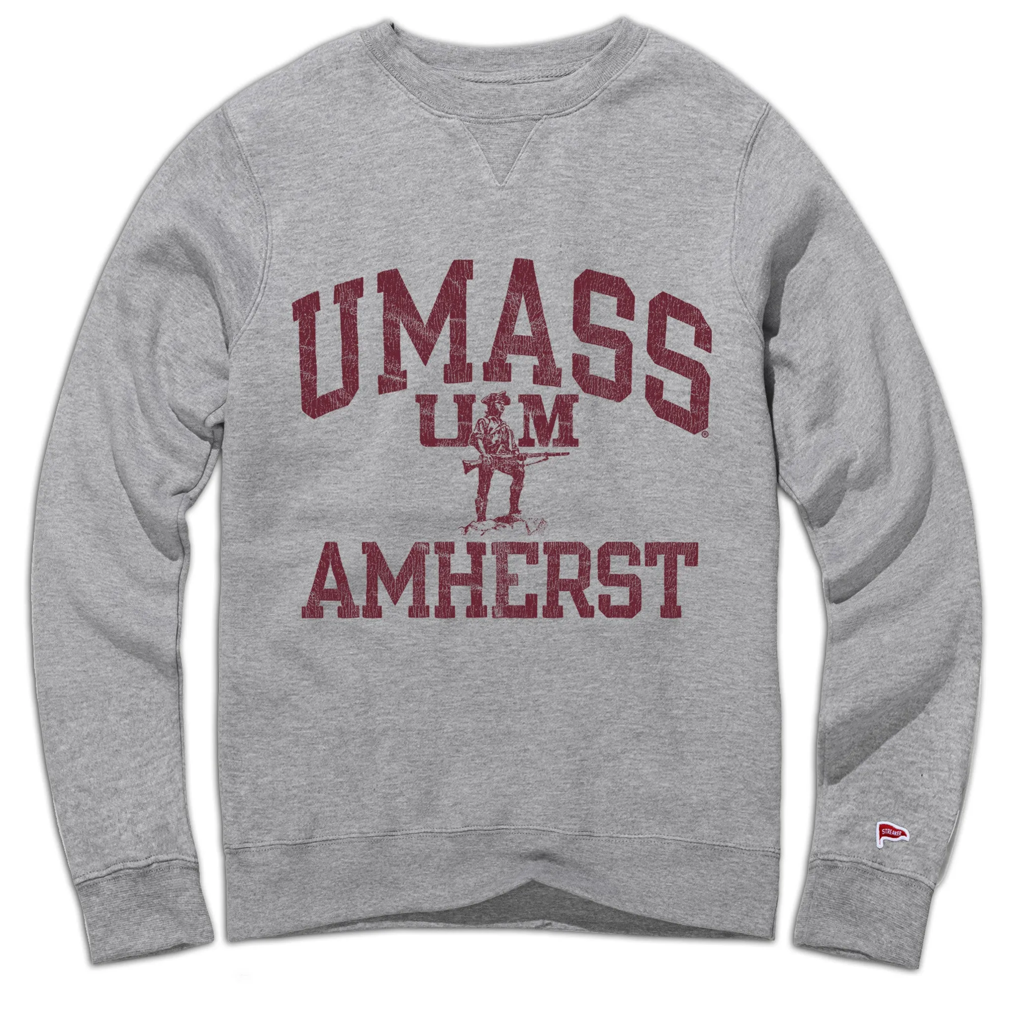 UMass Vintage Campus Crewneck Sweatshirt sold by Streaker Sports