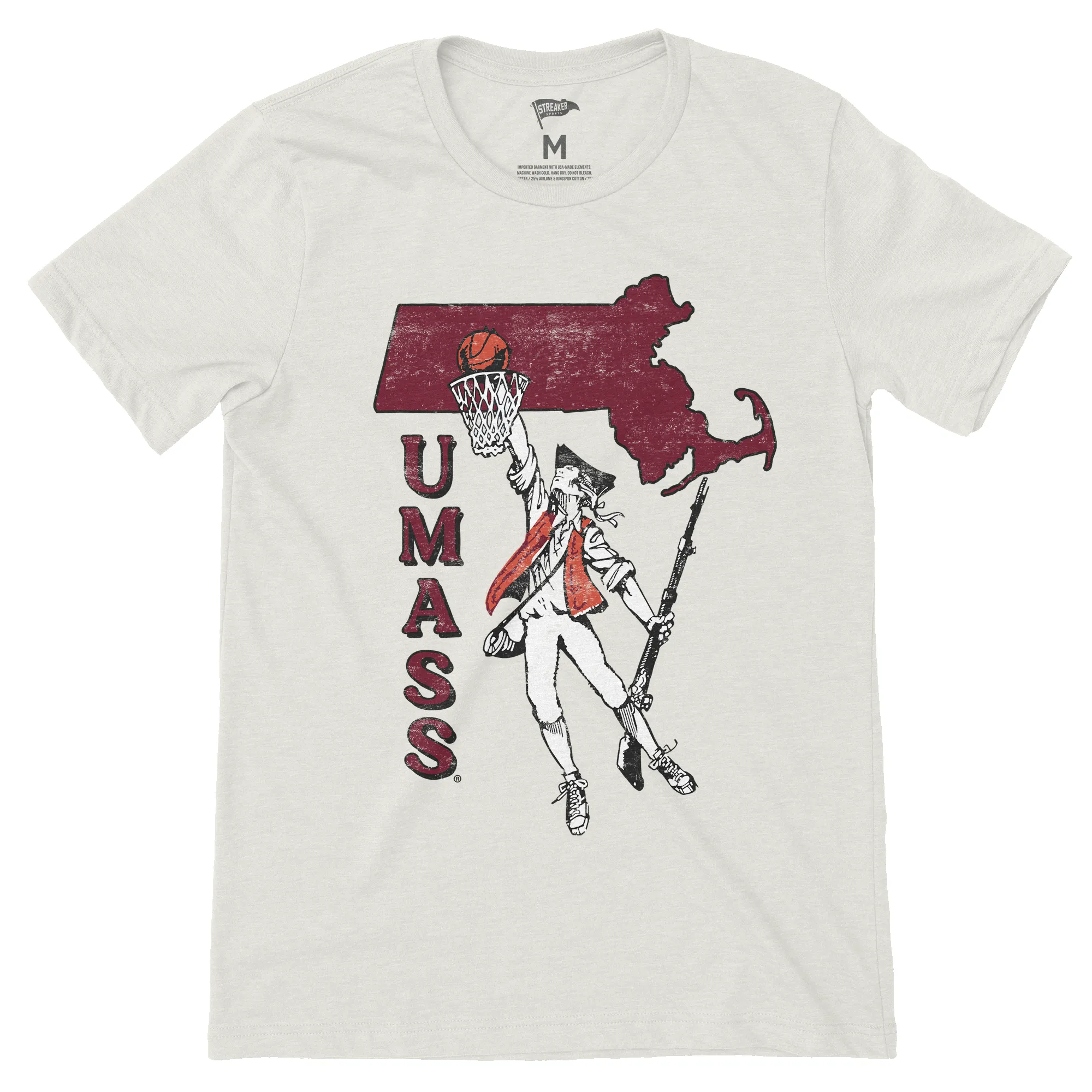 UMass Vintage Basketball Tee sold by Streaker Sports