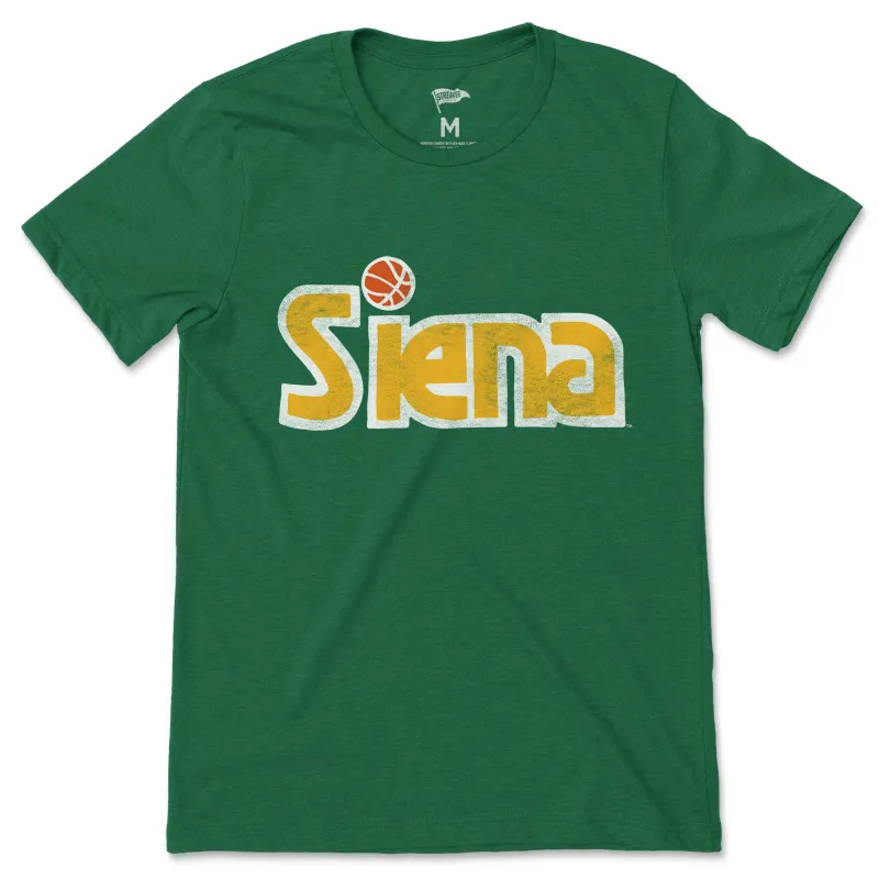 Siena Vintage Basketball Logo Tee sold by Streaker Sports