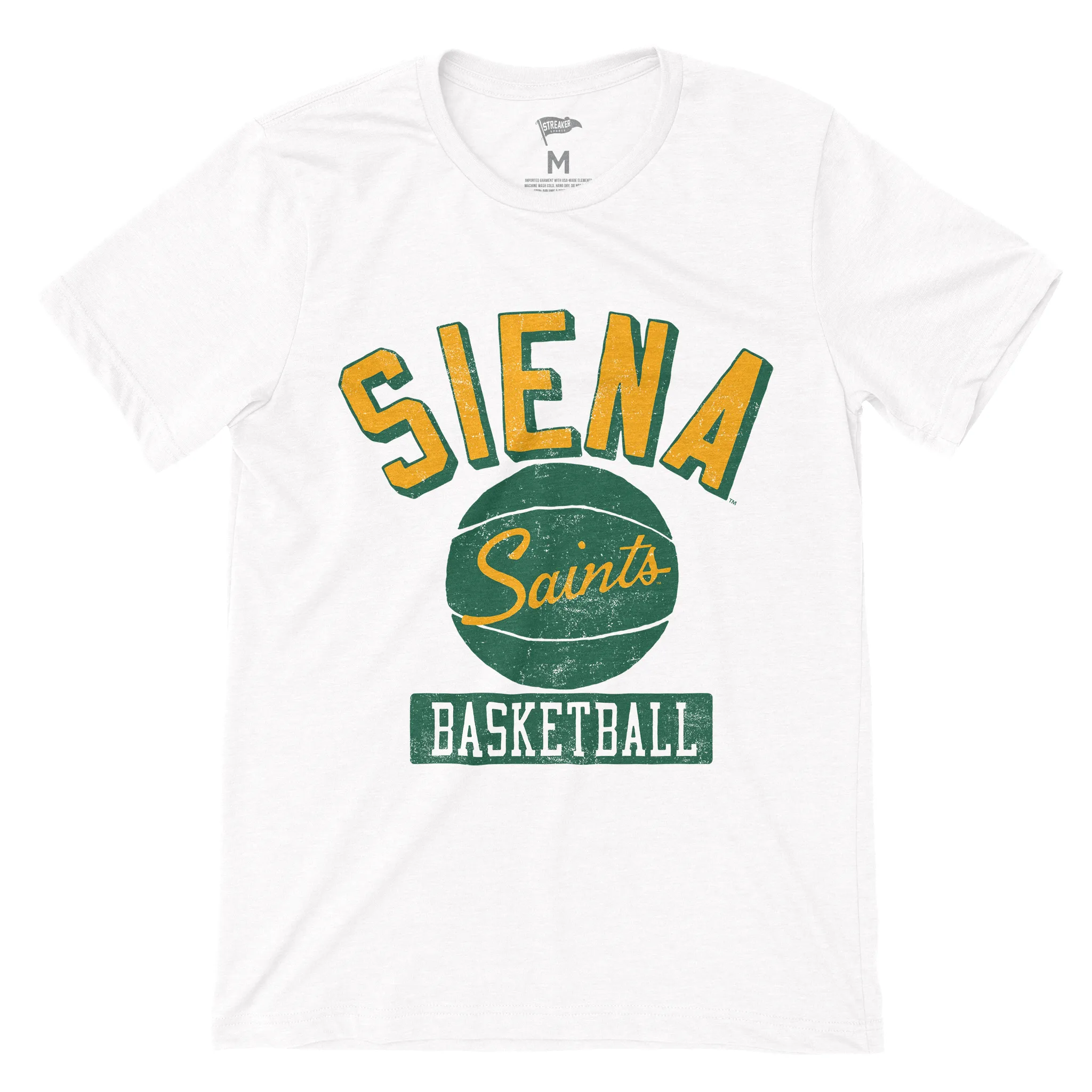 Siena Vintage Basketball Tee sold by Streaker Sports