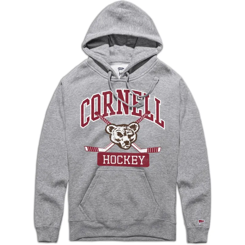 Cornell Vintage Hockey Crossed Sticks Hoodie sold by Streaker Sports