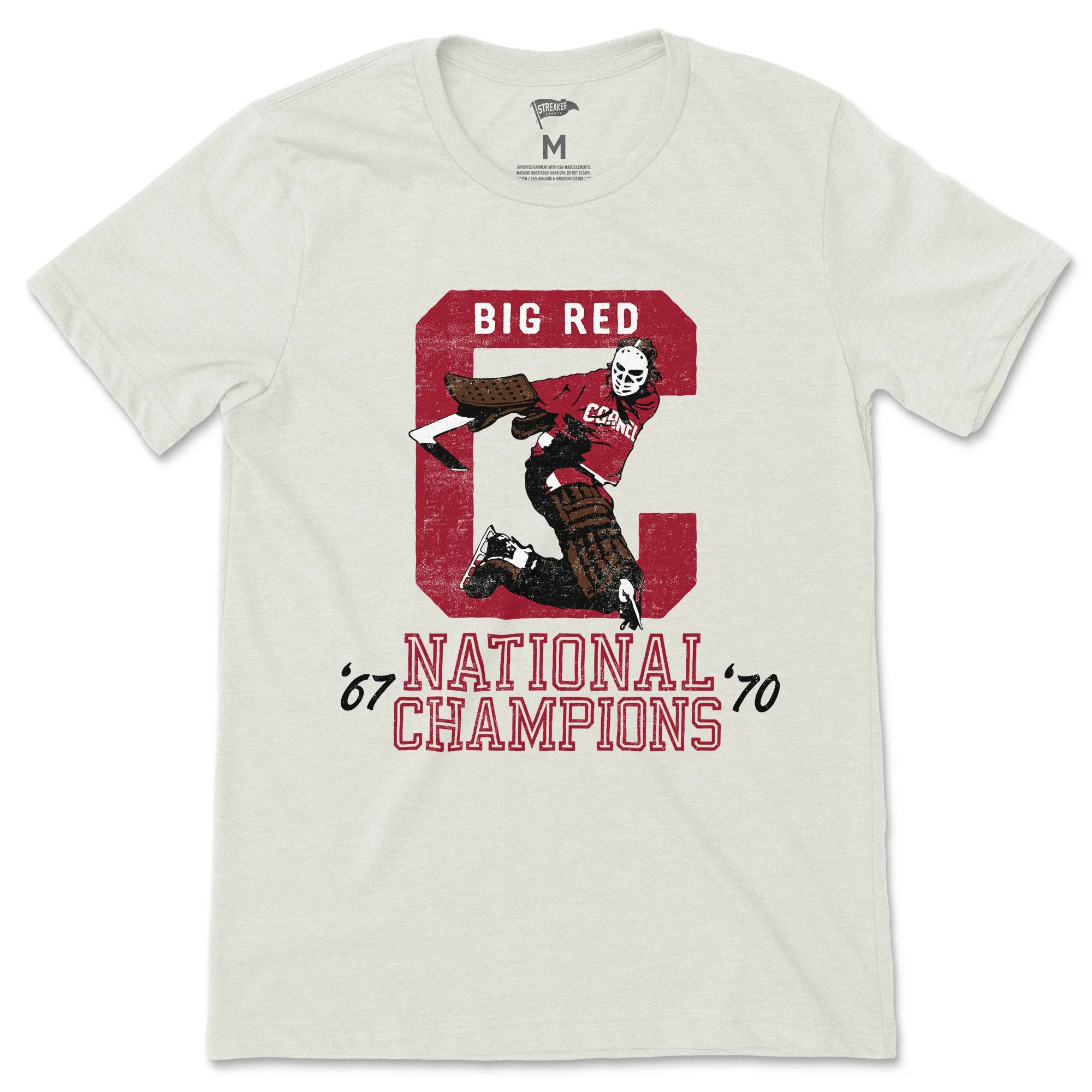 Cornell Vintage Hockey Champions Tee sold by Streaker Sports