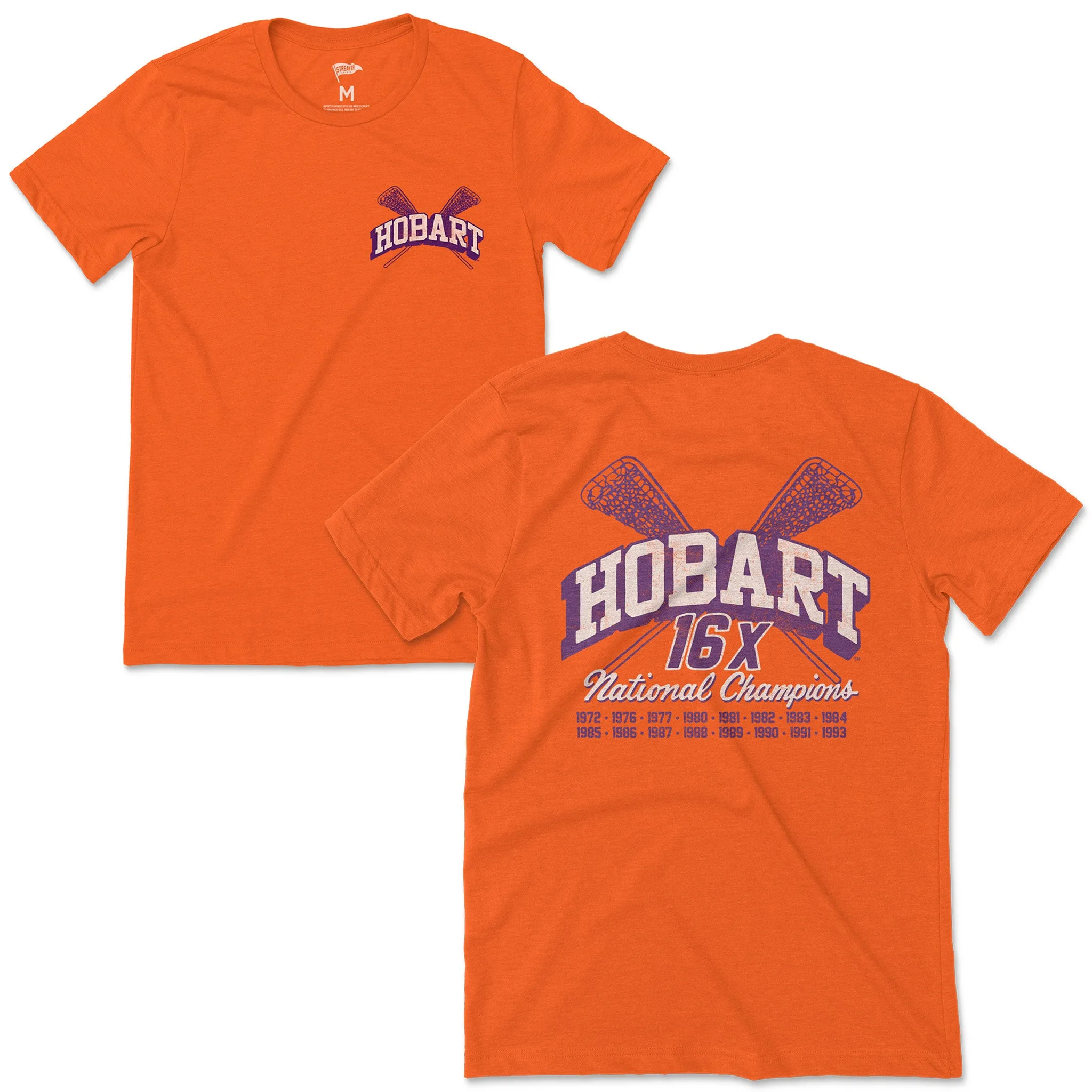 Hobart Vintage Lacrosse National Champs Tee sold by Streaker Sports