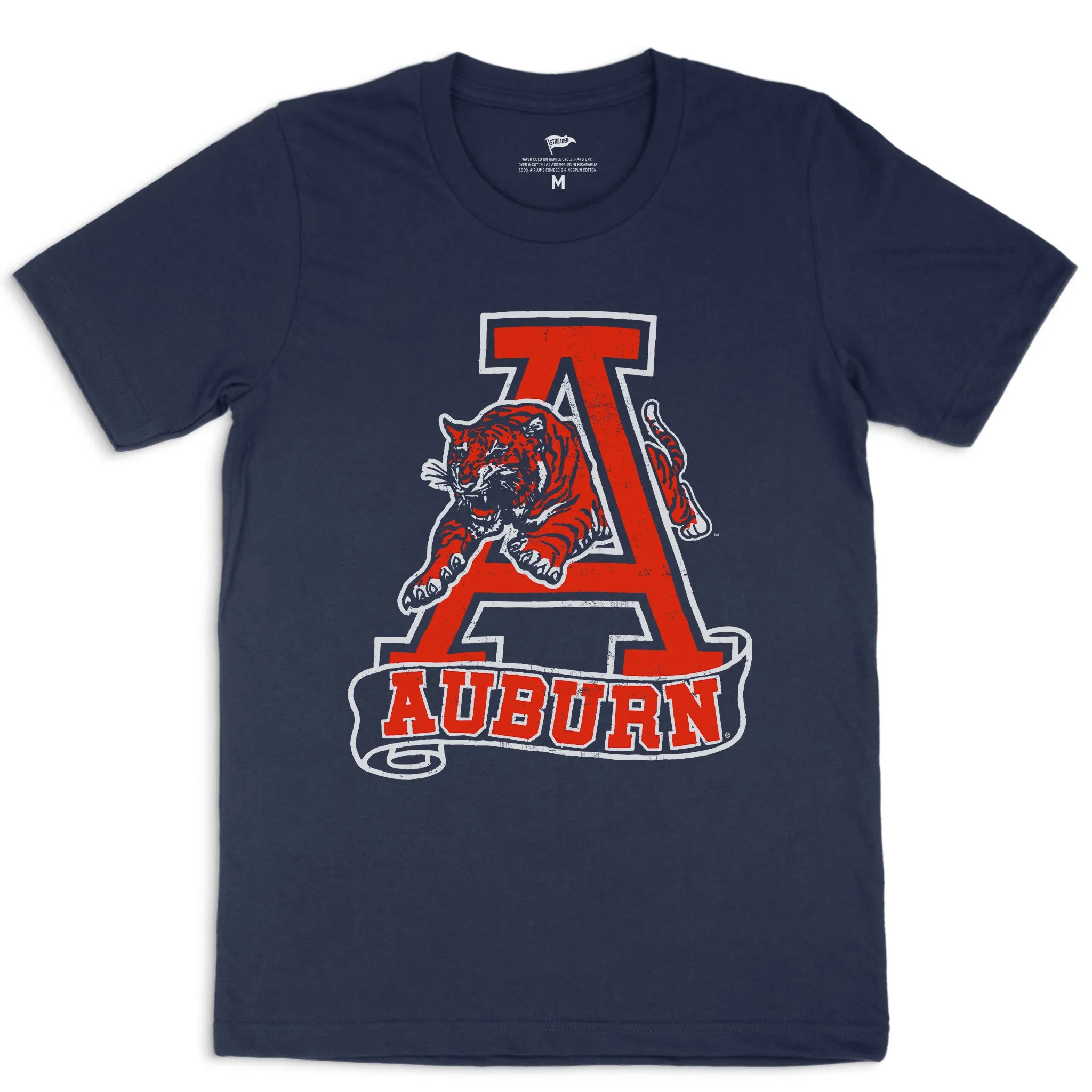 Auburn Vintage Leaping Tiger Tee sold by Streaker Sports