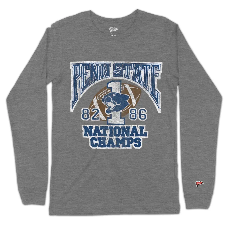 Penn State Vintage Football Champs Long Sleeve sold by Streaker Sports