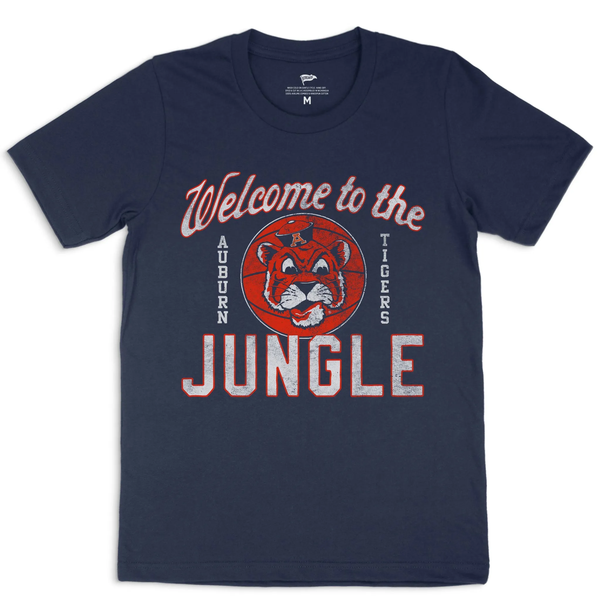 Auburn Vintage Welcome To The Jungle Basketball Tee sold by Streaker Sports