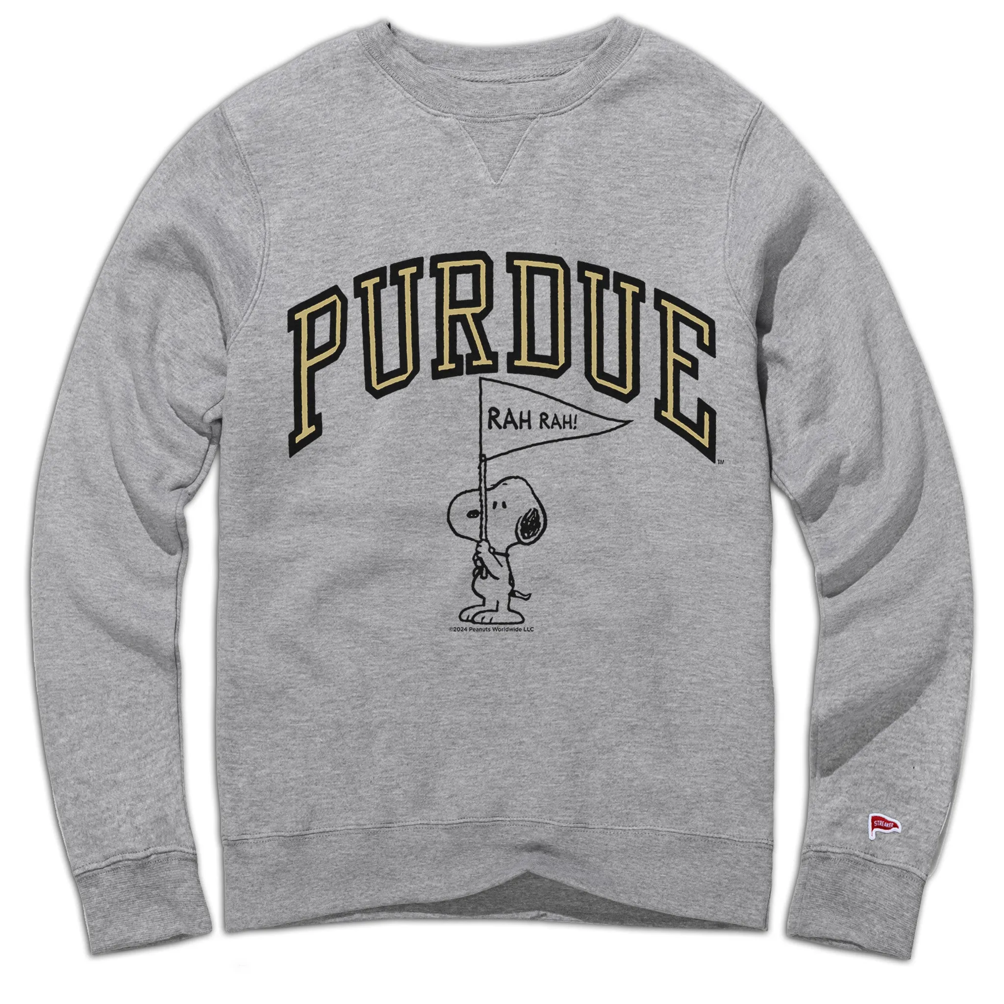 Peanuts x Purdue Spirit Crewneck Sweatshirt sold by Streaker Sports