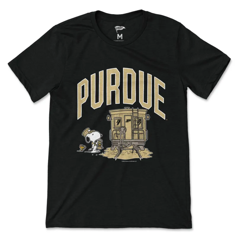 Peanuts x Purdue Boiler Up Tee sold by Streaker Sports