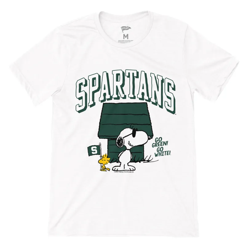 Peanuts x Michigan State Joe College Tee sold by Streaker Sports