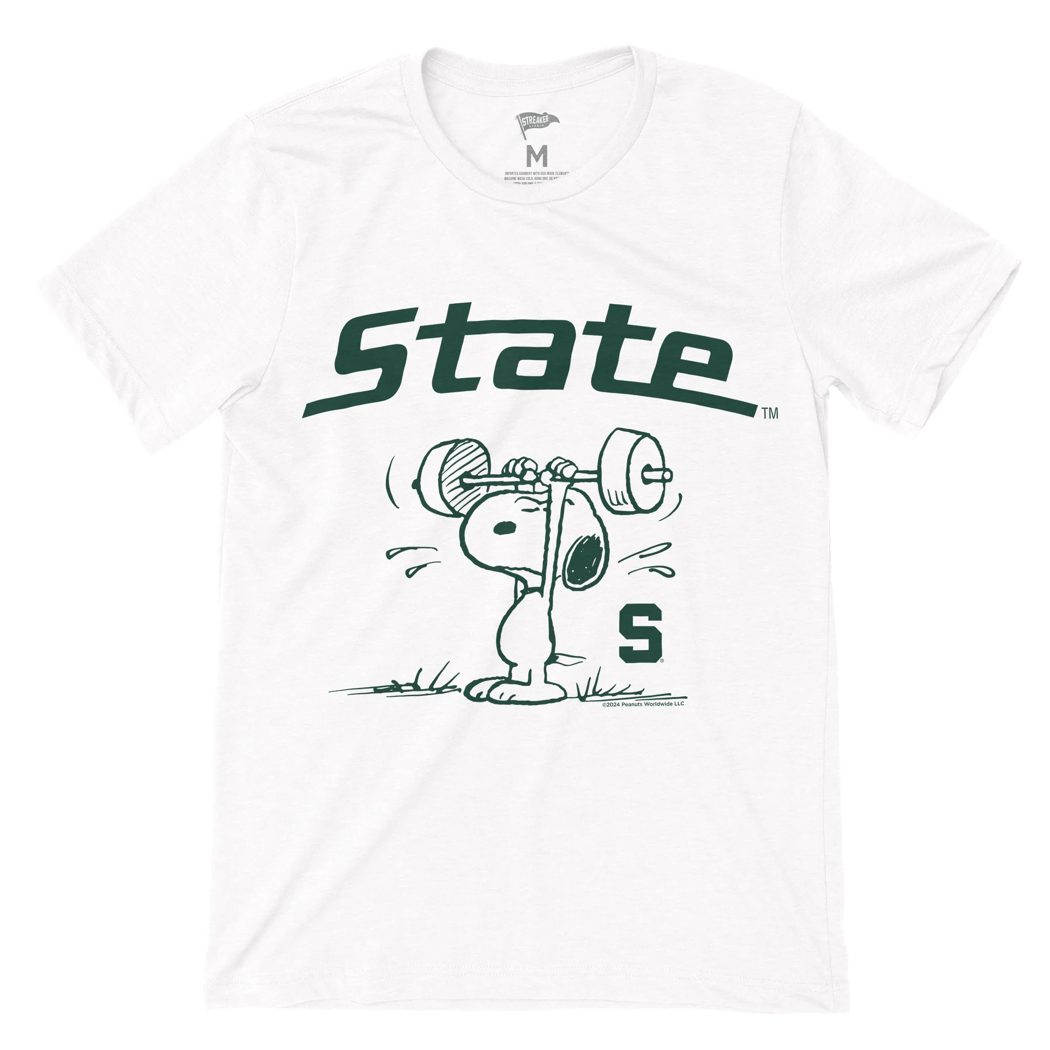 Peanuts x Michigan State Athletics Tee sold by Streaker Sports