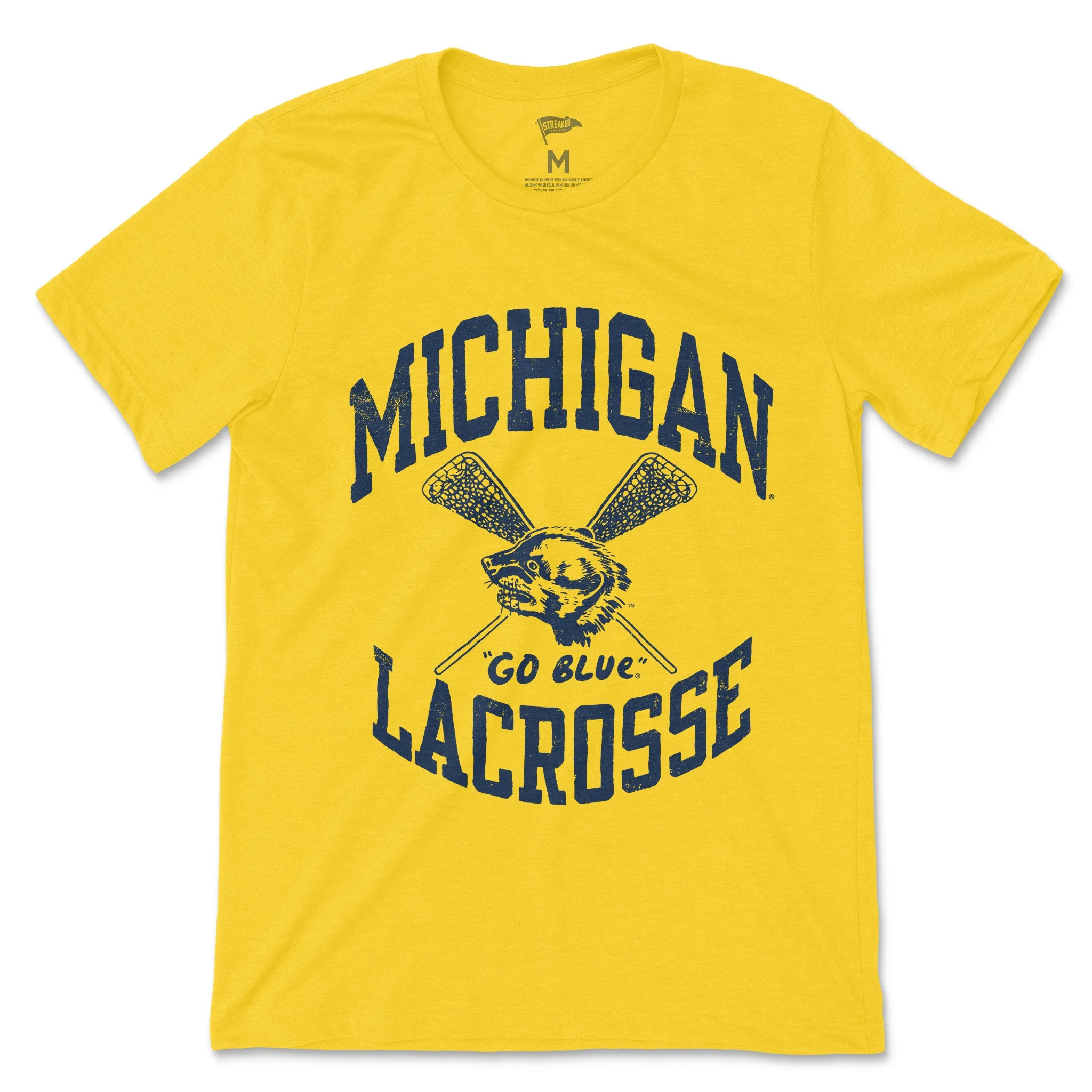 Michigan Vintage Lacrosse Tee sold by Streaker Sports