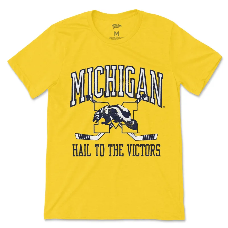 Michigan Vintage Hockey Tee sold by Streaker Sports