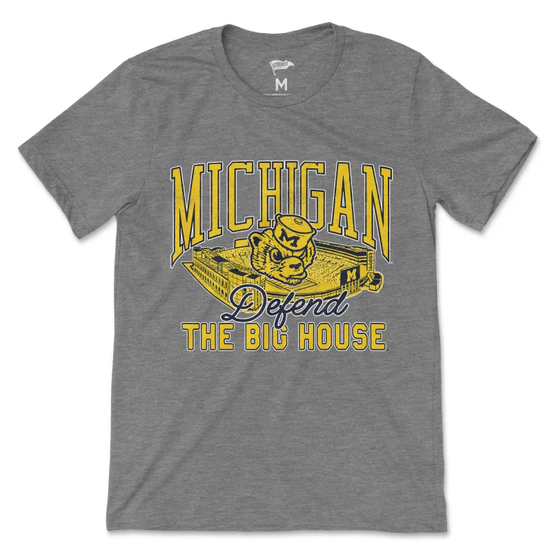 Michigan Vintage Defend The Big House Tee sold by Streaker Sports