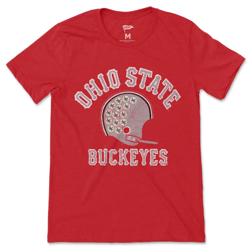 Ohio State Vintage Football Helmet Tee sold by Streaker Sports