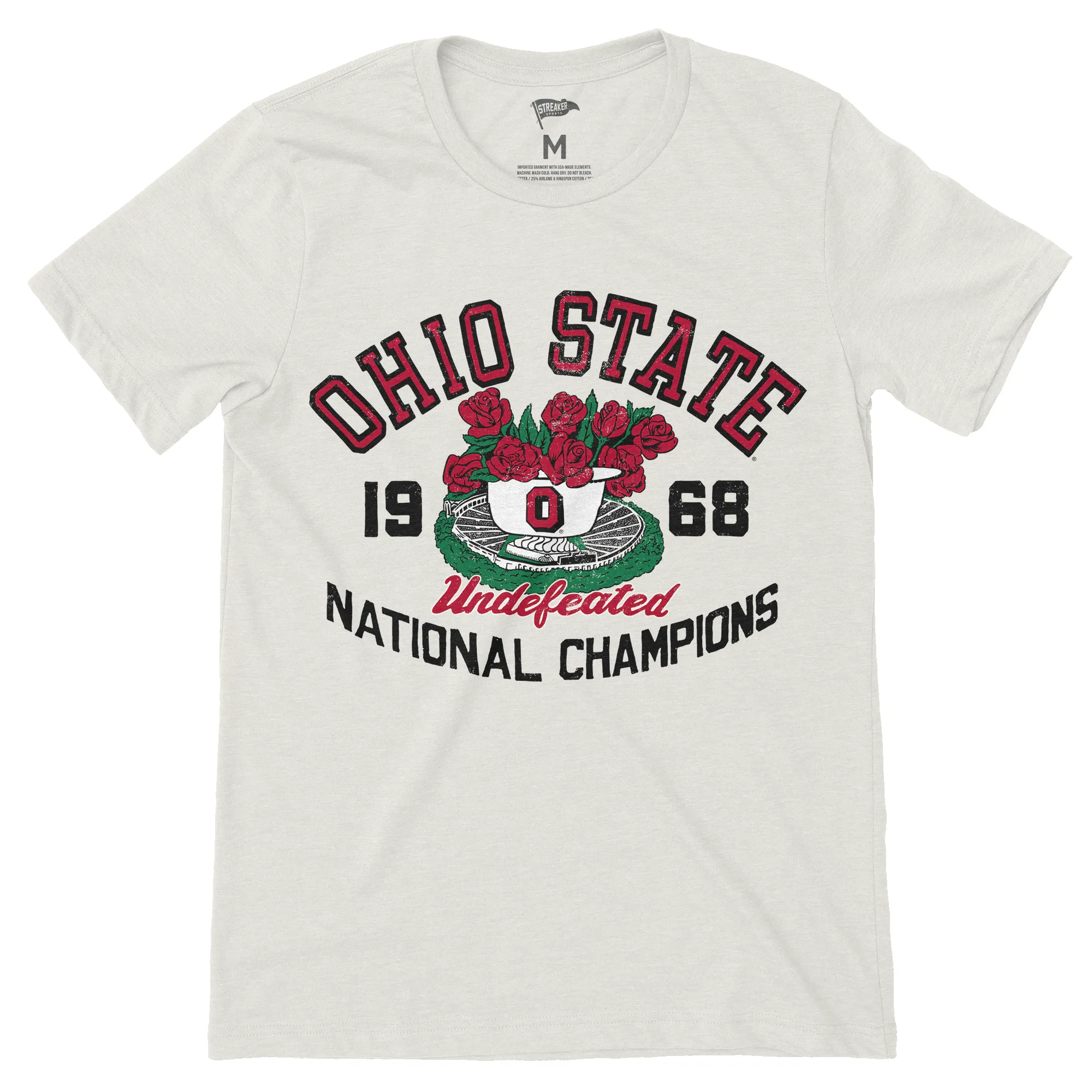 1968 Ohio State Football Undefeated Tee sold by Streaker Sports