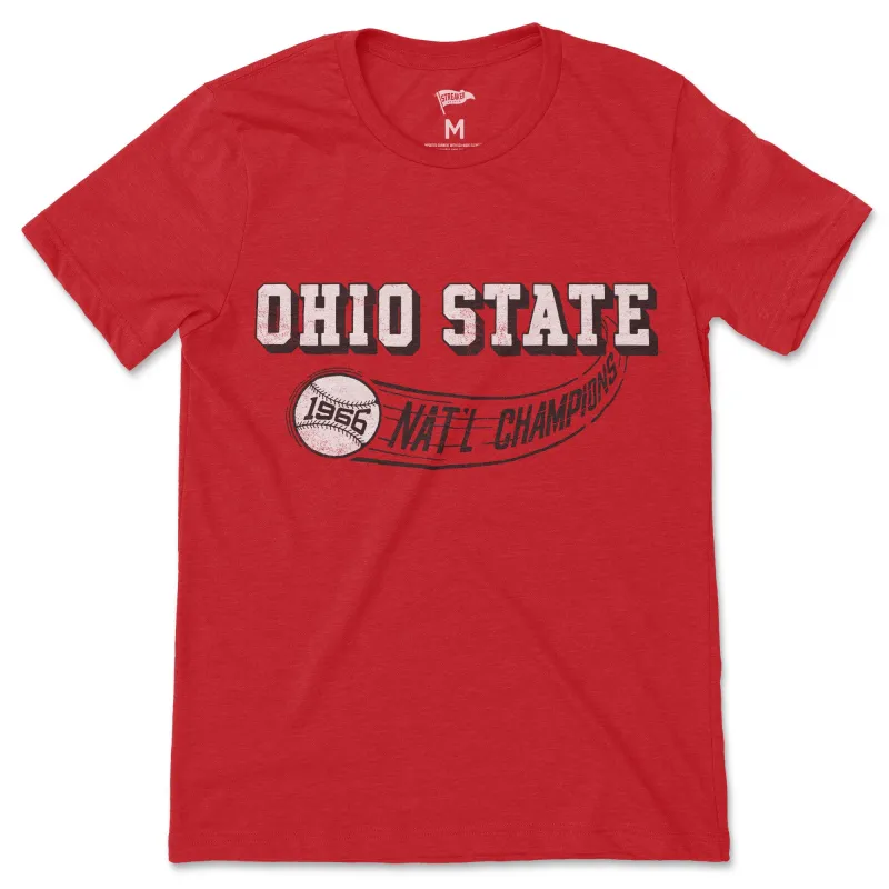 1966 Ohio State Baseball Champions Tee sold by Streaker Sports