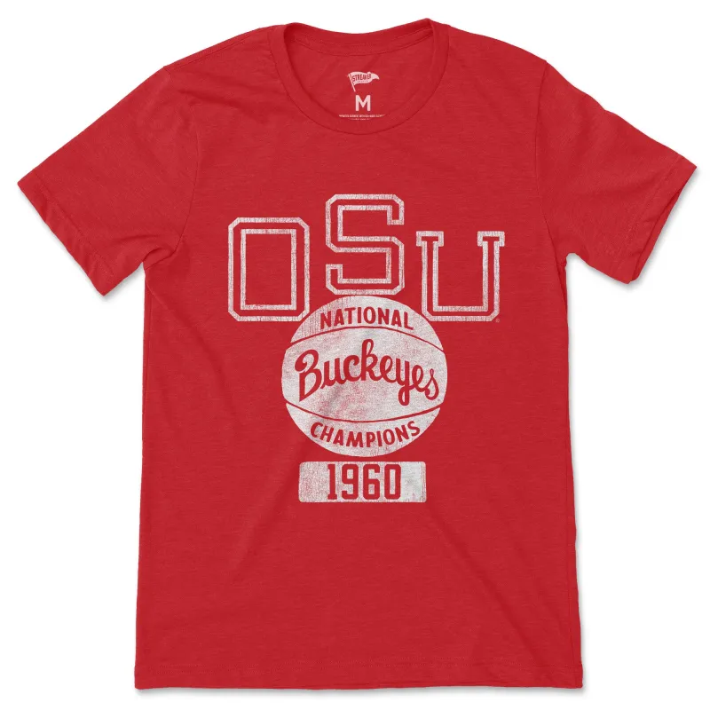1960 Ohio State Basketball Champions Tee sold by Streaker Sports