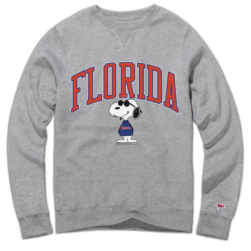 Peanuts x Florida Joe College Crewneck Sweatshirt sold by Streaker Sports