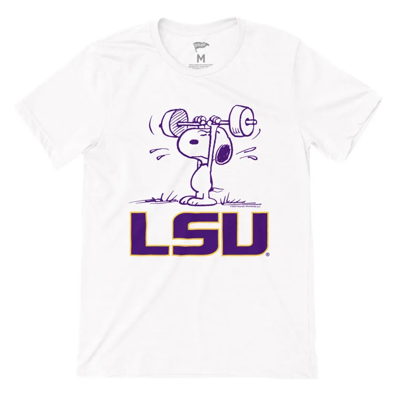 Peanuts x LSU Athletics Tee sold by Streaker Sports
