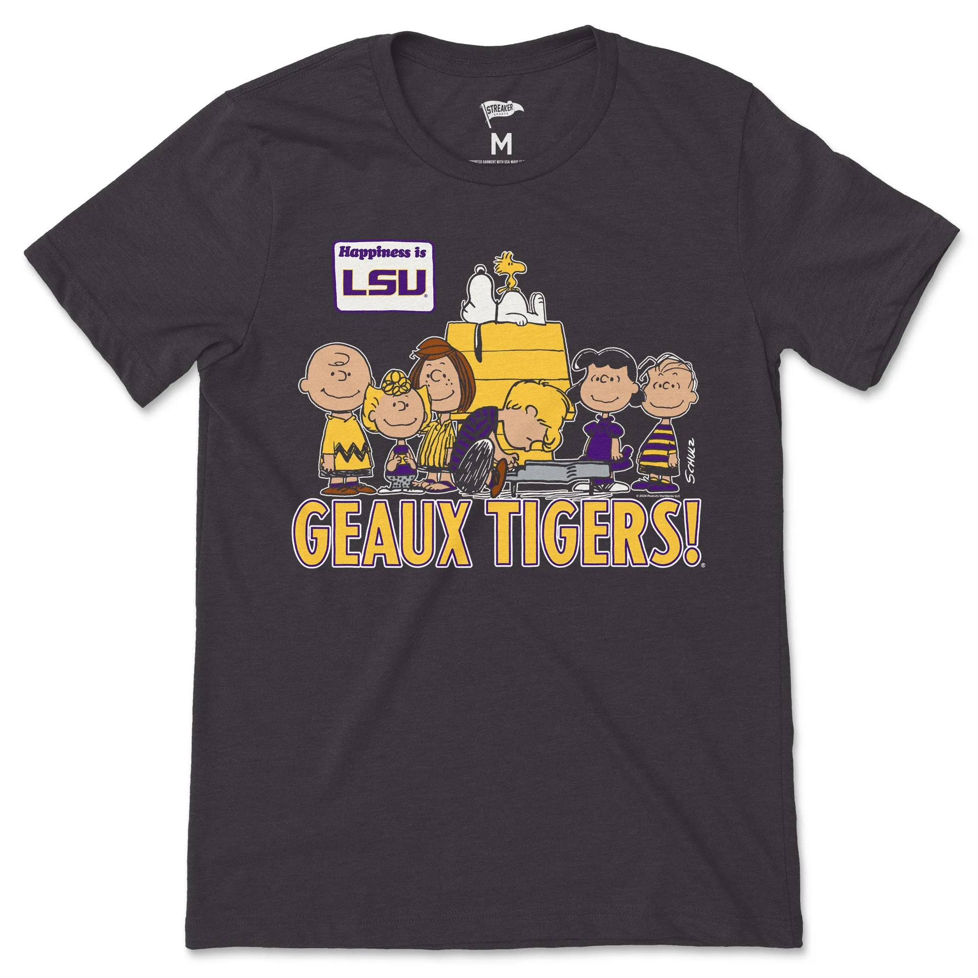 Peanuts x LSU The Gang Tee sold by Streaker Sports